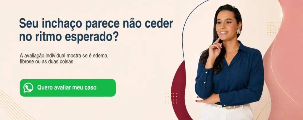 Andressa Costa apresenta avaliação para inchaço persistente no pós-operatório em Itu, Salto e Indaiatuba